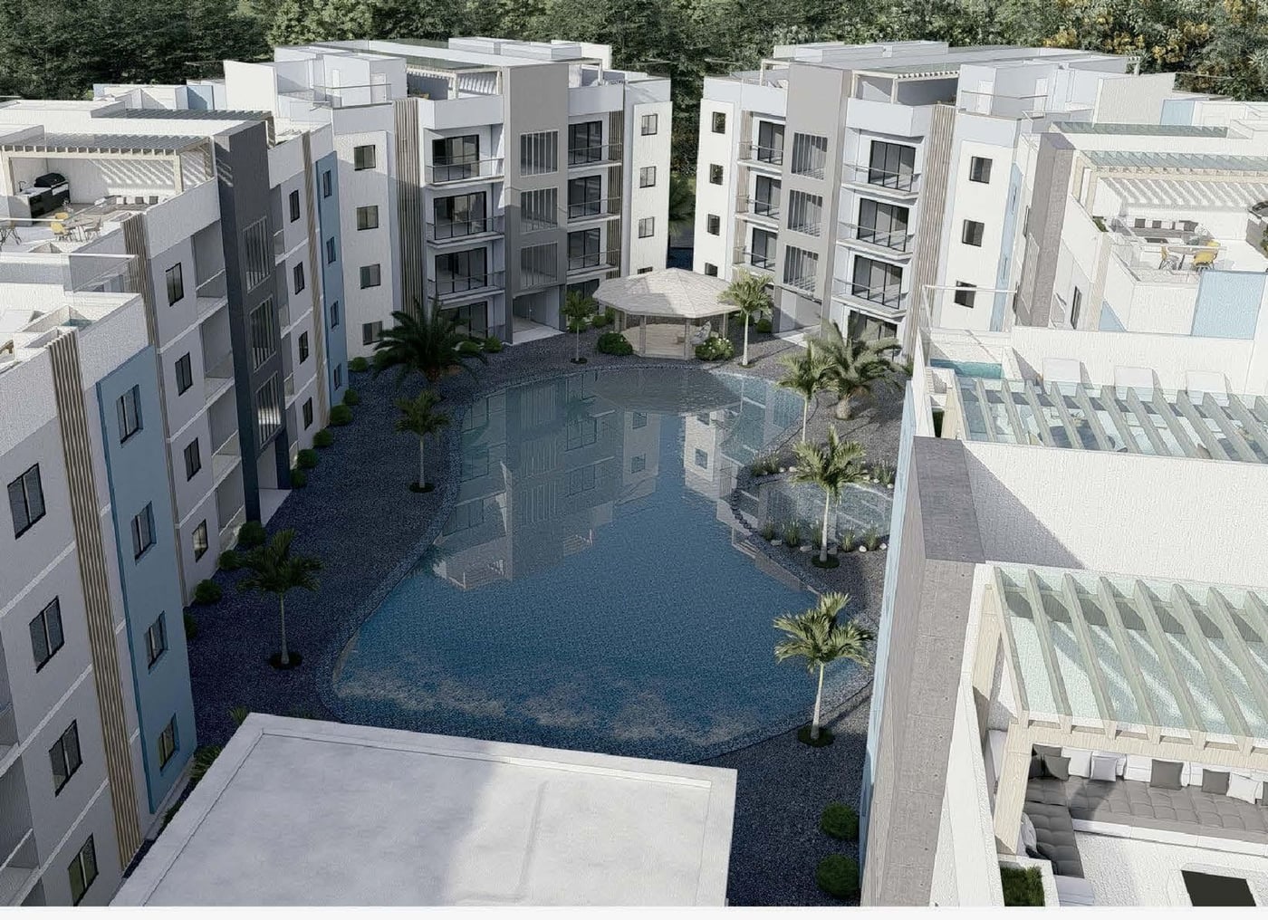 Apto 2 hab en preventa, Colinas Punta Cana – foto 2