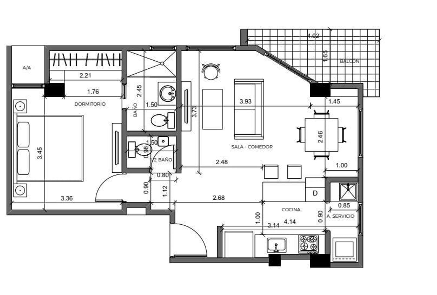 Apartamento amueblado en venta - 6.º piso – foto 3