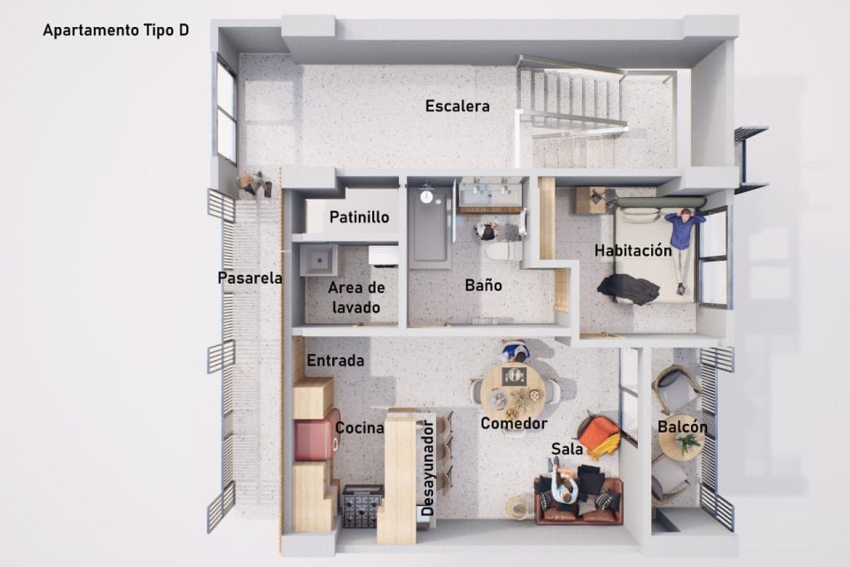 Apartamento moderno en Gazcue – foto 1