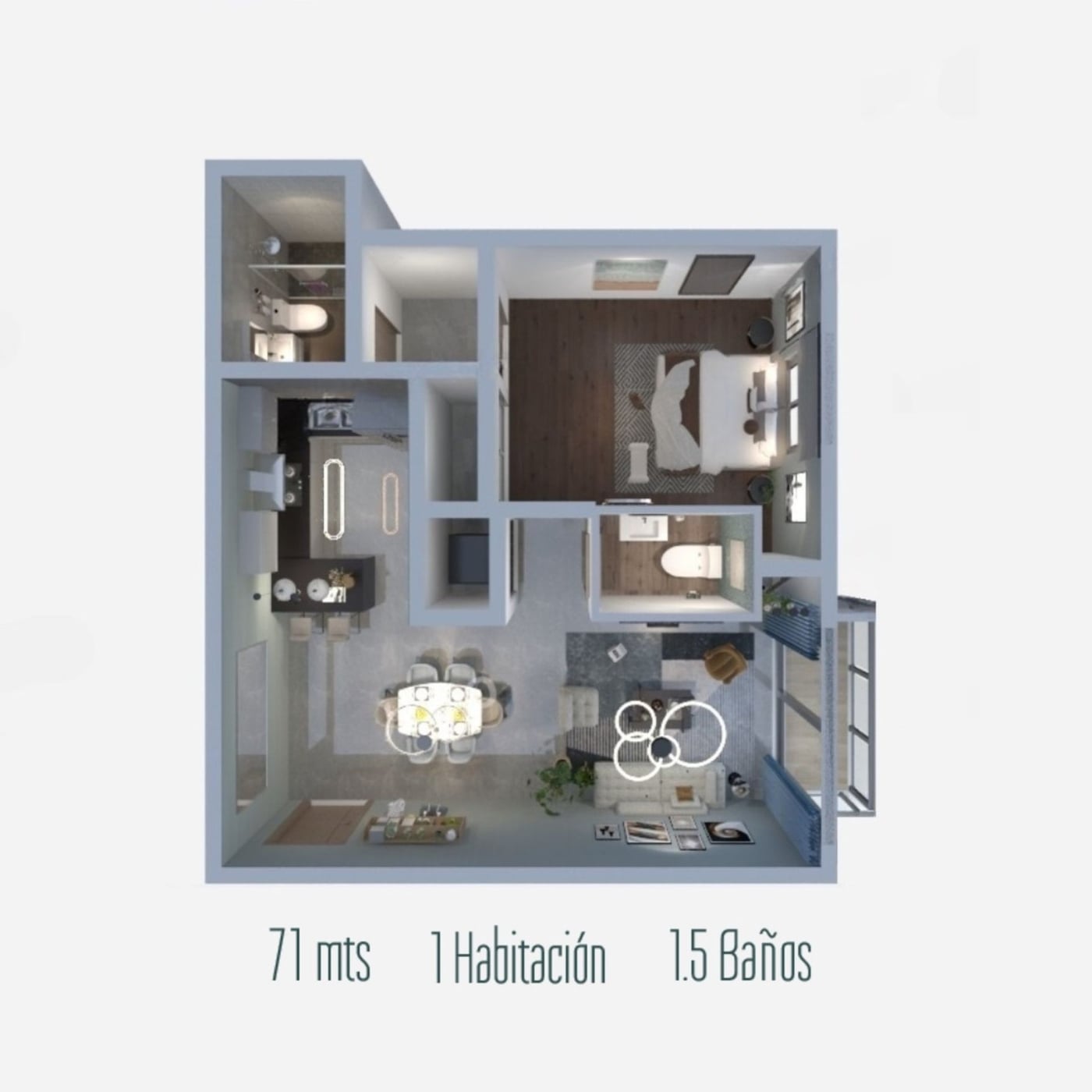 Proyecto de apartamentos en Los Cacicazgos – foto 3