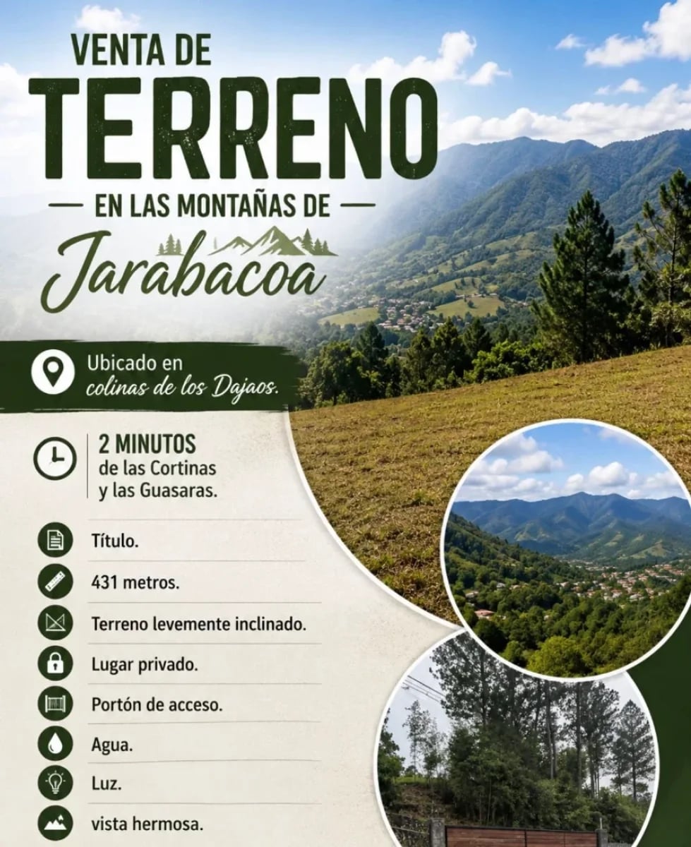 Terreno en venta en Jarabacoa, Los Dajaos – foto 1