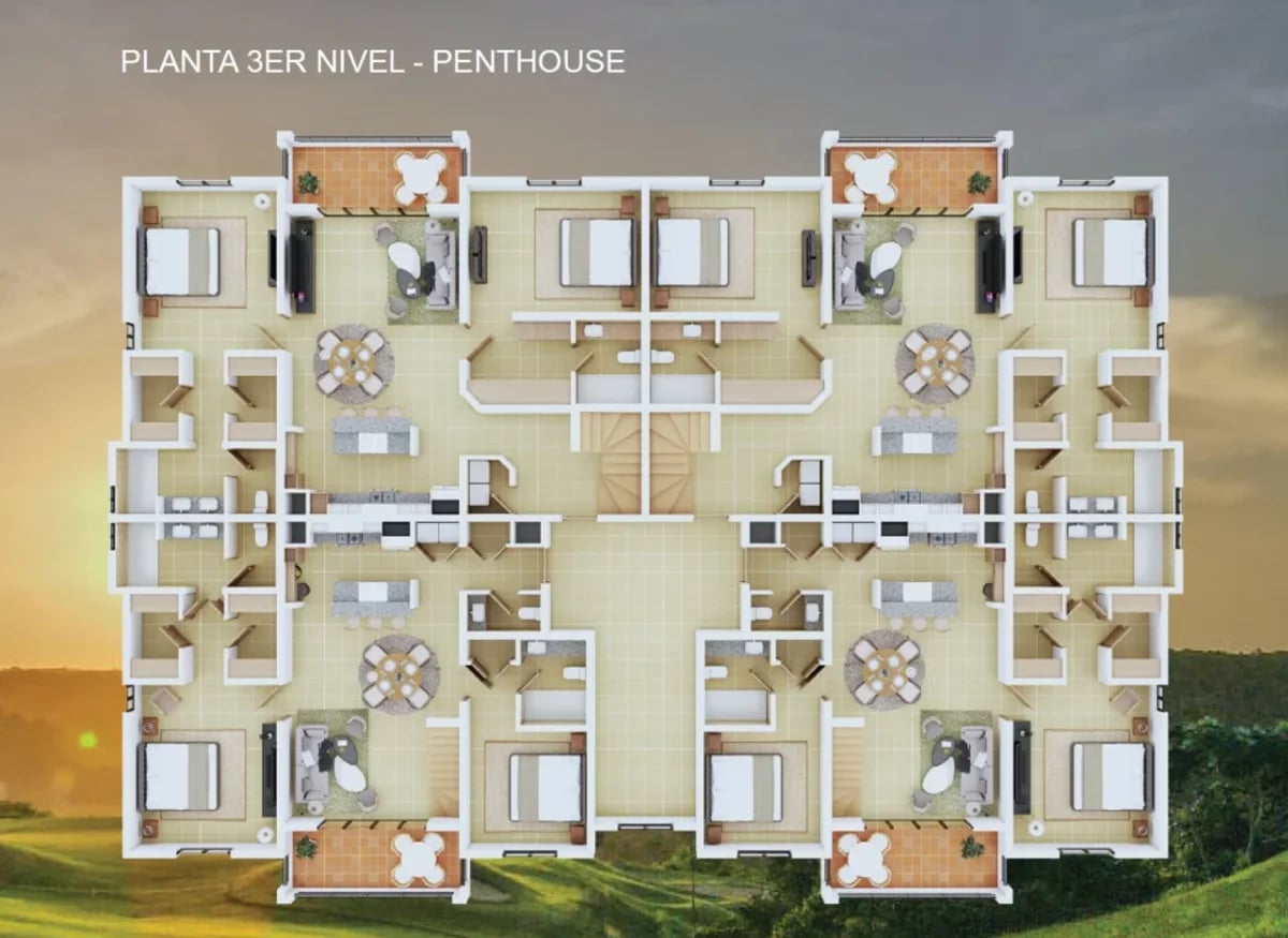 Moderno penthouse de 3 habitaciones en La Estancia golf Resort – foto 6