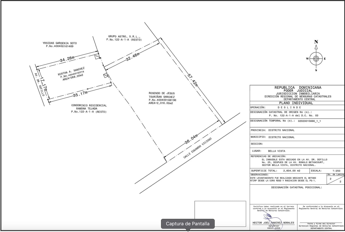 TERRENO EN VENTA CON 2598 MTS – foto 1