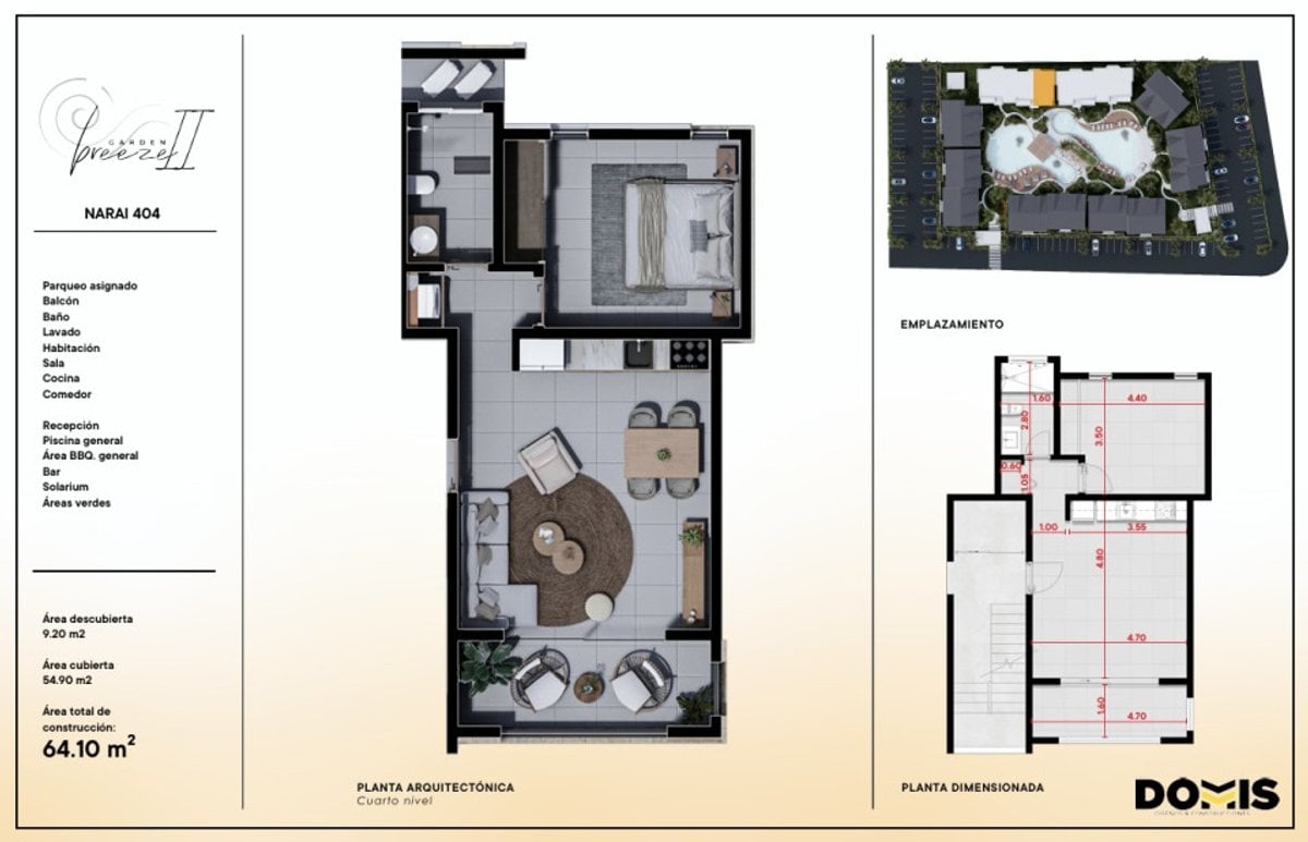 Furnished 1-Bedroom Apartment in Dominicus 64.10 m² – foto 8