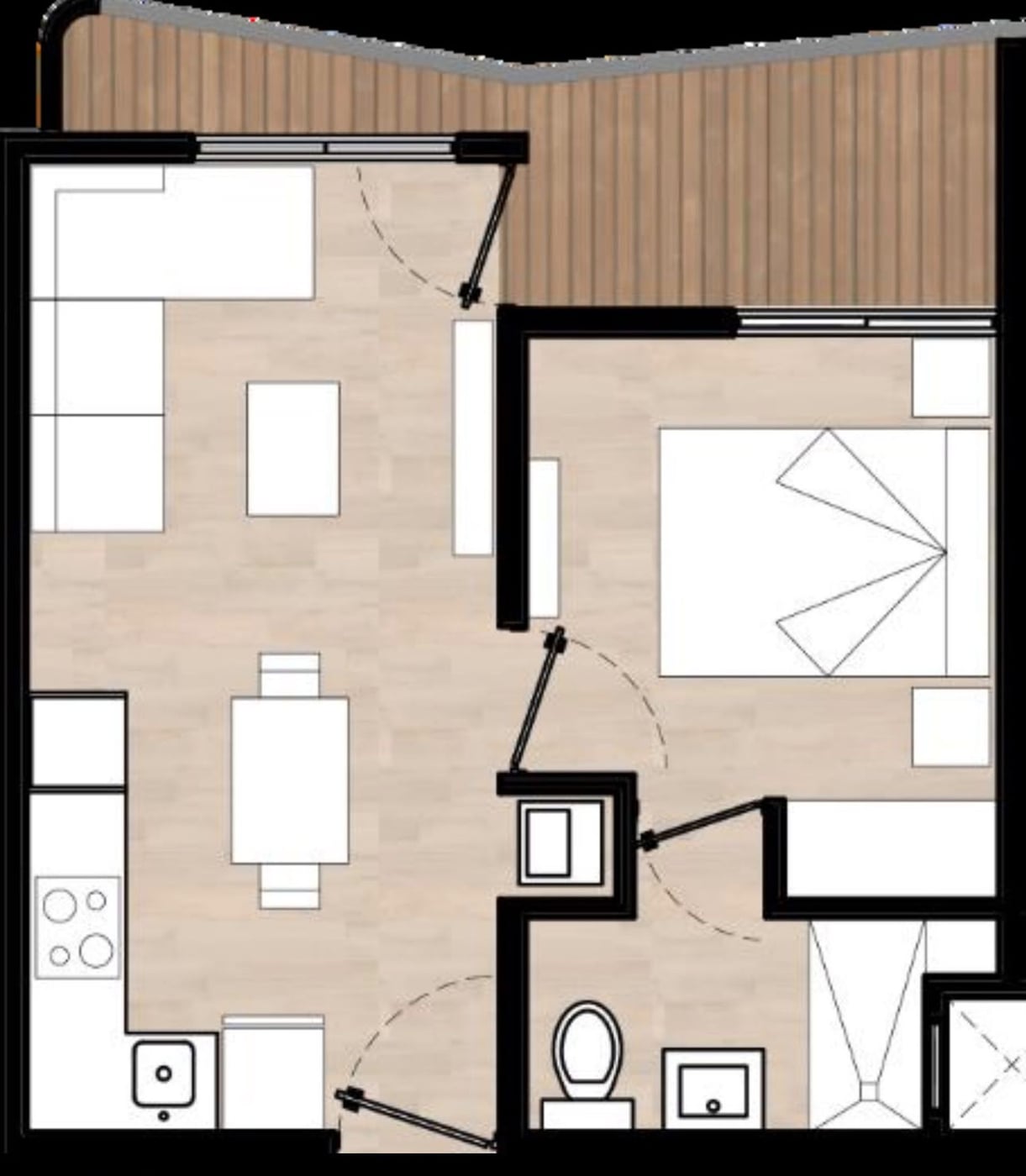Apartamento de 1 dormitorio en venta en Boca Chica – foto 11