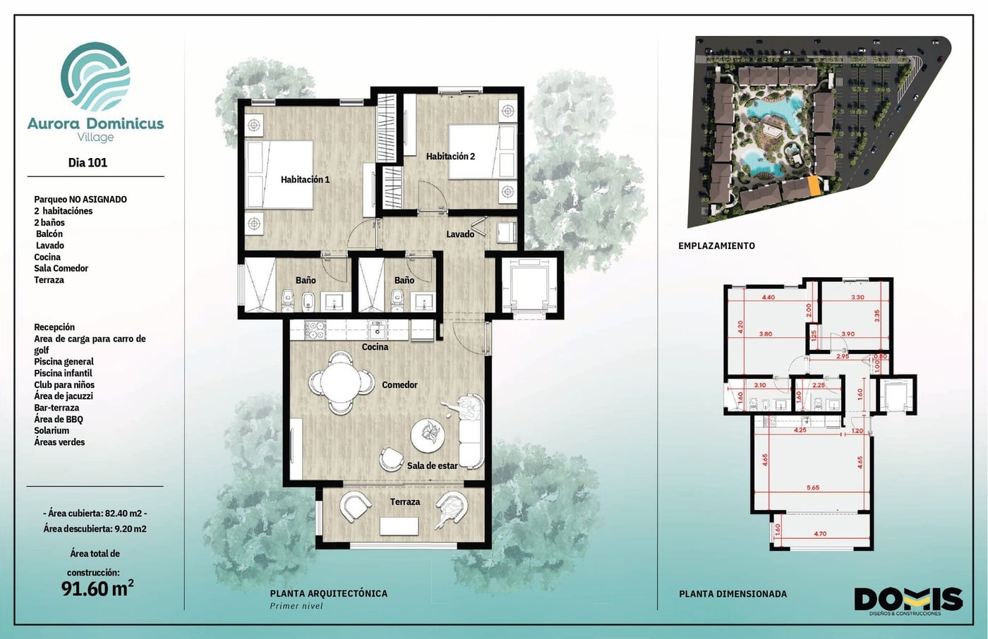Apartamento de 2 Habitaciones Dominicus – foto 2