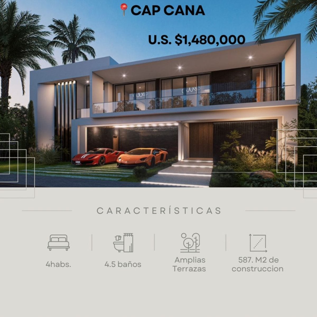Villa Cap Cana de lujo – foto 1