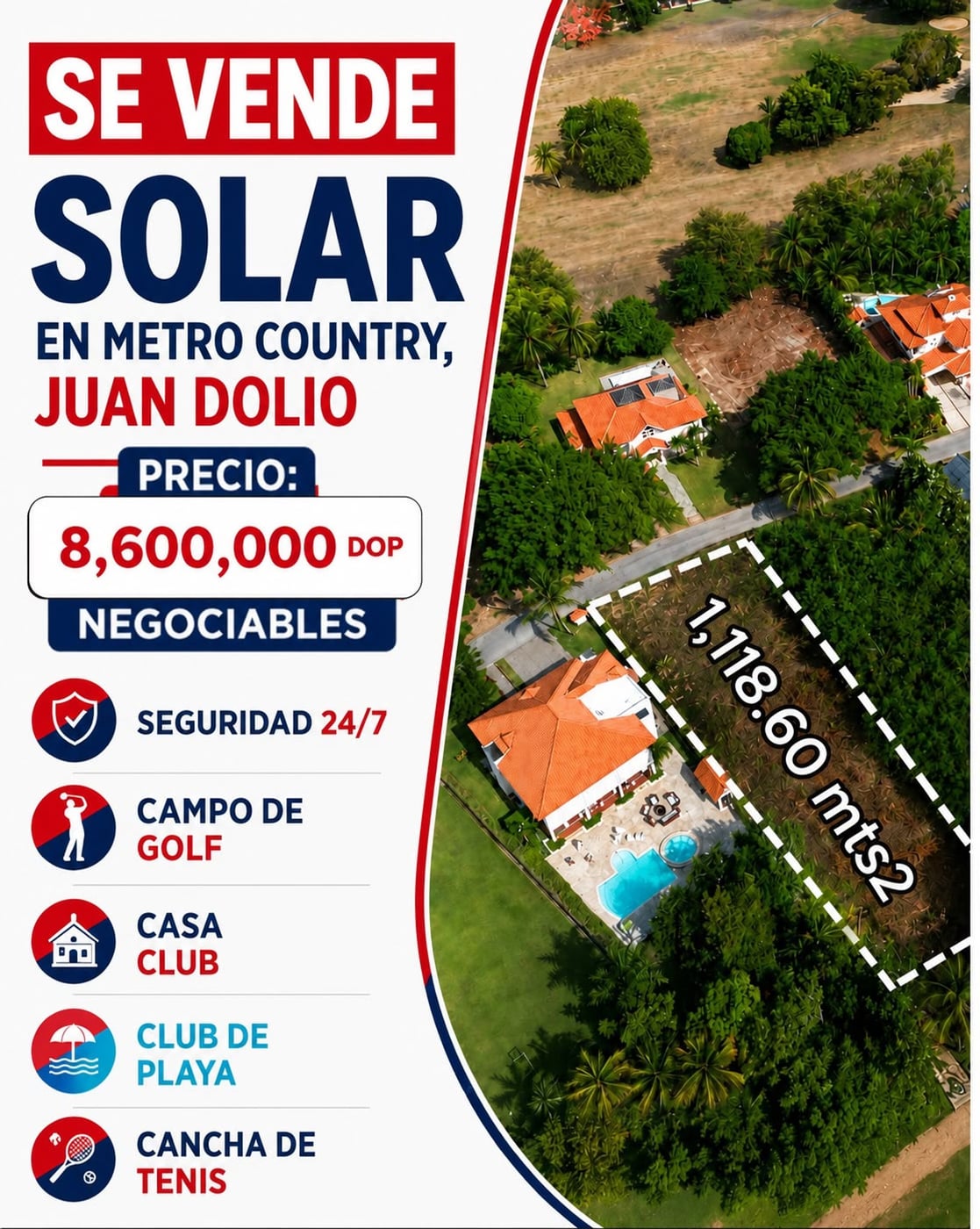 Venta de terreno en Metro Country Club – foto 1